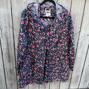 Joules Raincoat Jacket Womens 10 Golightly Packable Parka Dogs Waterproof Hooded
